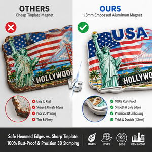 Großhandel Langlebiger 3D-Geprägter Aluminium-Kühlschrankmagnet Personalisiertes Globales Reise-Souvenir Australien Naher Osten Hund Geschenk in Großmengen - Product Image 2
