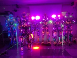 <span class=keywords><strong>Disfraces</strong></span> de Robot con Iluminación LED de Color Mágico y Trajes Mecánicos para Fiestas y Eventos - Product Image 2