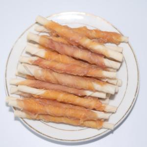 Snack per Cani di Alta Qualità, Rotoli di Pelle Bovina Avvolti in Pollo, Bocconcini per Addestramento e Premi - Product Image 2