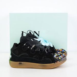 รองเท้าผ้าใบแฟชั่นสุดหรูระดับไฮเอนด์ปี 2025 แบรนด์ดีไซเนอร์ Lanvine ของแท้ ผู้ชาย ระบายอากาศได้ดี ผลิตจากผ้าฝ้าย เพิ่มความสูง - Product Image 3