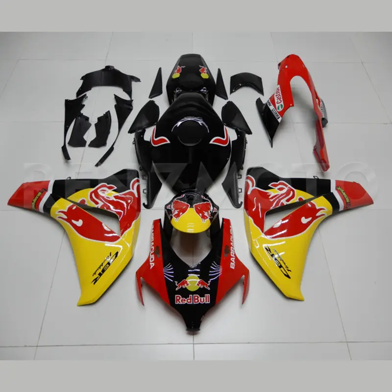 Carénages pour moto Honda, nouveau, ensemble de carrosserie jaune rouge et jaune, CBR 1000 RR 2008 2011, panneau CBR 1000 RR