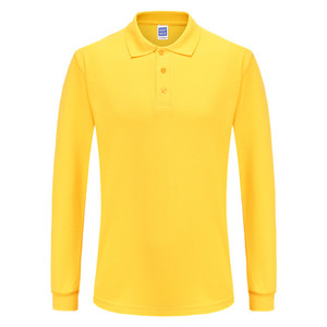260 Gsm CVC Cotton Blend Men's Unisex <strong>Long</strong> <strong>Sleeve</strong> Wholesale Solid Blank Plain Casual Polo <strong>T</strong>-<strong>shirt</strong> <strong>T</strong> <strong>Shirt</strong> Golf Polo <strong>Shirt</strong> - Product Image 5