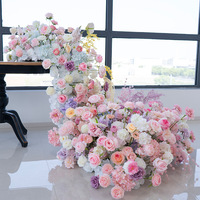 Fleur artificielle en soie rose fantaisie très populaire, effet cascade, pour décoration florale, photographie, hôtels et restaurants, style célébrité internet, longue.