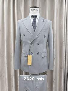 S3127L Traje Blanco y Negro Personalizado para Hombre, Nuevo Diseño, Corte Entallado, Traje de Novio, Padrino de Boda, Esmoquin Formal para Fiesta de Graduación, Conjunto de 2 Piezas - Product Image 4