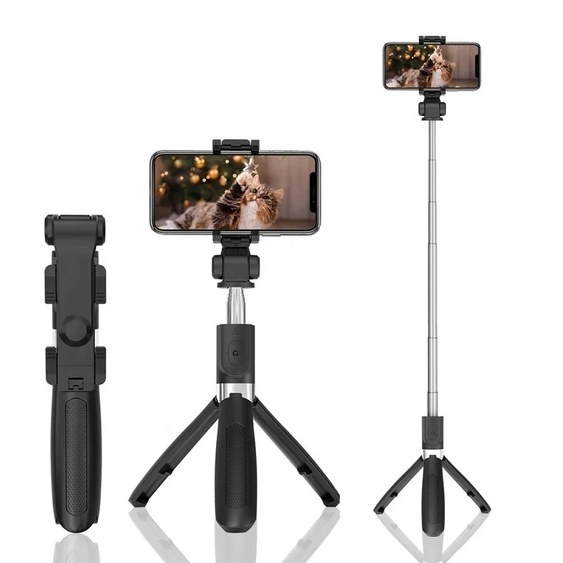 Wholesale L01s Foldable Mini Wireless Smartphone Monopod Selfie Stick Tripod with Remote Shutter