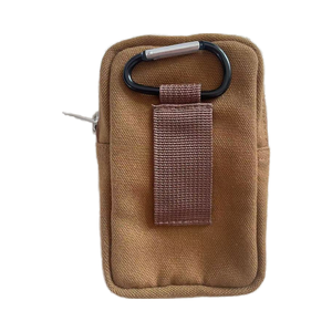 Thời trang phụ nữ màu nâu 'vải Túi du lịch xách tay Crossbody Túi Messenger với thư trang trí dây kéo đóng cửa - Product Image 1