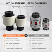 Accouplement interne flexible OEM, manchon en nylon, haute précision, pour pompe à huile et moteur, NL23456789, acier 45