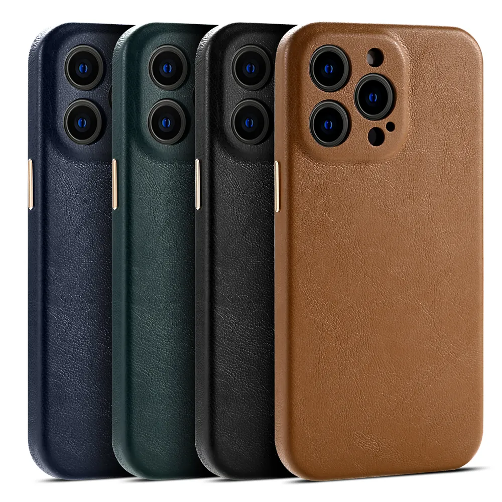 Shenzhen Mobile Phone Case Phone 13 14 Pro Max Brown Customize Luxury PU Leather Phone Case for Iphone 11 12 13 14 Pro Max Mini