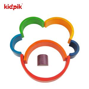 <span class=keywords><strong>Grimms</strong></span> jouets en bois classique 2024 arc-en-ciel en bois jouet empilable en bois Montessori jouet 645074 en bois empilable arc-en-ciel 7 pièces-petit - Product Image 3