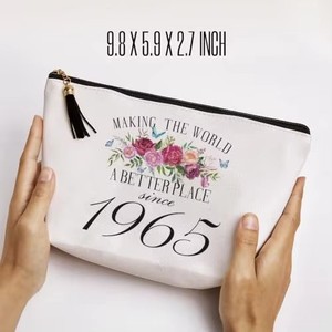 Borsa Trucchi in Tela con Cerniera, Regalo di Compleanno Divertente, Astuccio Cosmetico Portatile alla Moda da Viaggio <span class=keywords><strong>per</strong></span> Nonna e Mamma - Product Image 3