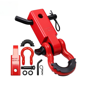 Gancho de Remolque de Boca Cuadrada de Acero al Carbono Reforzado para Tracción de 4.75 Toneladas, Gancho de Rescate Trasero para Vehículos Todoterreno, Accesorios para Remolques - Product Image 1