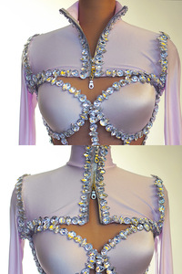 Disfraces de Diamantes Brillantes para Discotecas y Bares de Guangzhou Auyan, Nuevos Trajes de Modelo Principal para Espectáculos de <span class=keywords><strong>DJ</strong></span> y Gogo - Product Image 5