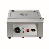 Machine à faire fondre le chocolat électrique en acier inoxydable, chauffe-sauce alimentaire, machine à tempérer le chocolat commerciale