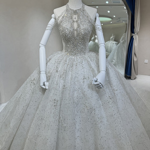<span class=keywords><strong>Abito</strong></span> da <span class=keywords><strong>sposa</strong></span> con paillettes in stile moderno Dw0095 <span class=keywords><strong>abito</strong></span> da ballo con lacci di cristallo scintillante con volant Applique a fiori per <span class=keywords><strong>madre</strong></span> <span class=keywords><strong>sposa</strong></span> - Product Image 3