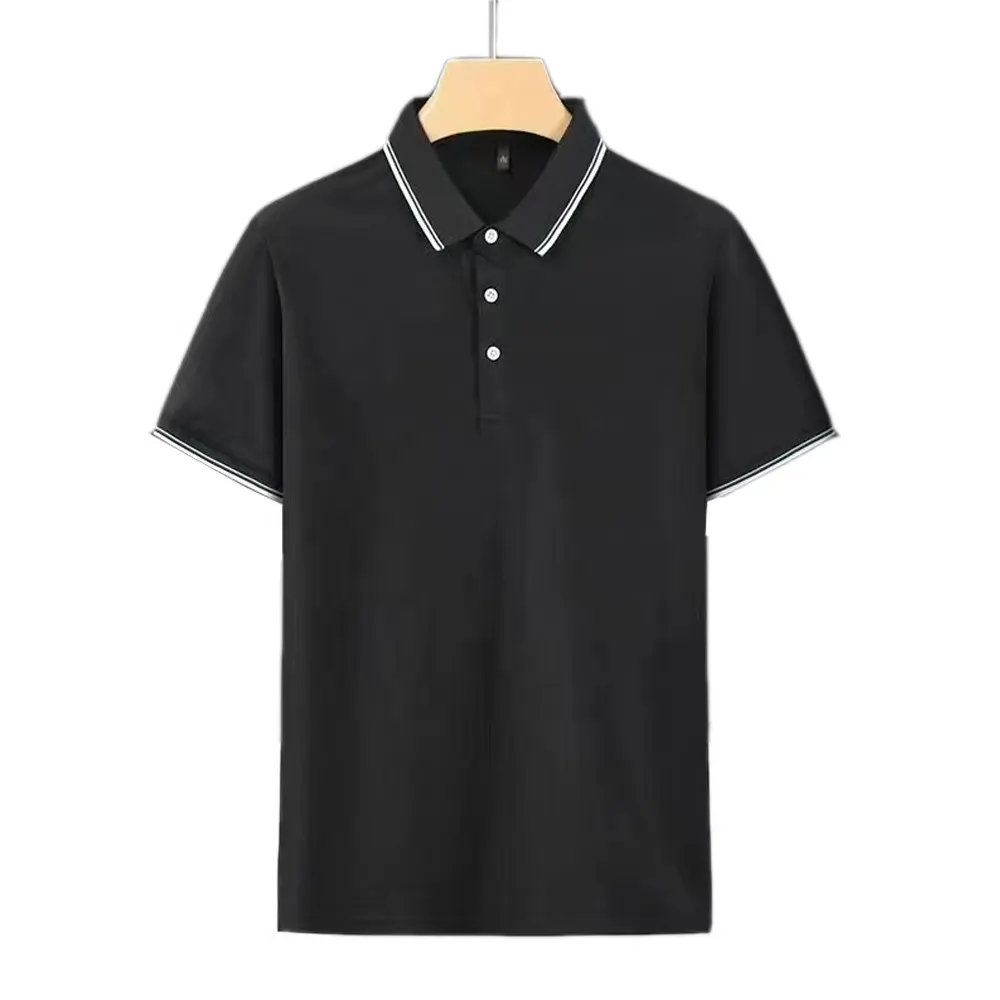 Polos pour hommes avec impression de motifs avec logo personnalisé Vêtements de golf décontractés de haute qualité par sublimation Vente en gros T-shirts polo de golf