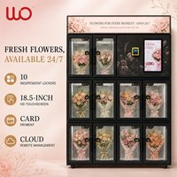 Distributeur automatique de fleurs fraîches réfrigérées intelligent avec écran tactile pour centres commerciaux, hôtels, fleuristes et vente au détail 24h/24