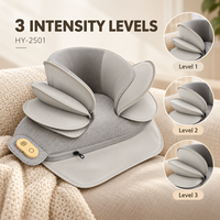 Oreiller de massage cervical chauffant pour les épaules, masseur de traction, soulagement des douleurs cervicales, oreiller de massage à air comprimé