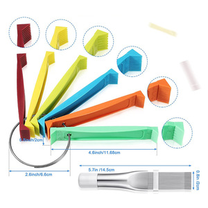 <b>Plastic</b> Fin Cleaning Brush Set With Abrasive Bristles For Air Conditioner Radiator Dust Removal - Product Image 3