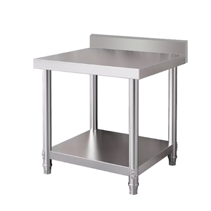 Stainless Steel Workbench With Lower Shelf Polished Finish Corrosion Resistance For Food Preparation Areas - Product Image 1