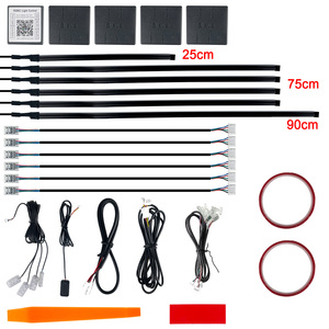 Ứng Dụng Điều Khiển 18 Trong 1 RGB Giao Hưởng Nội Thất Ô Tô Sợi Quang Chiếu Sáng Đuổi Theo Acrylic Môi Trường Xung Quanh Ánh Sáng Cho Xe - Product Image 2