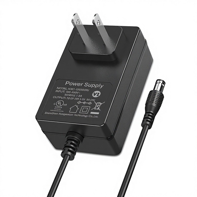 12V3A DC Interface PC Material Power Adapter with US Plug for LED Light Display Printer Hard Disk Box & Power Tool