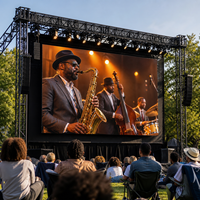 P2.604 500x500mm Kabinet Instalasi Lengkung untuk Penggunaan Luar Ruangan, Video Wall LED untuk Konser, Festival Jazz, Perlengkapan Panggung, Pengadaan Peralatan Acara