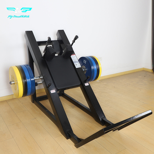 Máquina de <span class=keywords><strong>prensa</strong></span> de piernas y sentadillas hack de 45 grados con carga de placas metálicas de alta calidad para uso comercial, equipo de gimnasio duradero y seguro - Product Image 4