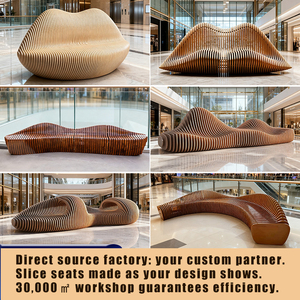 Banco de FRP Resistente a los Rayos UV, Silla de Espera Pública Duradera, Taburete Resistente a la Intemperie para Parques Comunitarios - Product Image 4