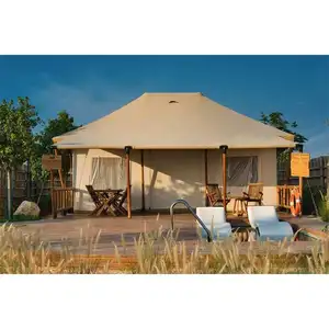 heavy duty eco tenda house shaped permanent wooden yurt out door lodge glamping beach tourist resort luxury hotel safari tent