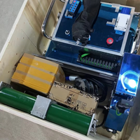 Robot de nivellement automatique au laser, machine de nivellement de sol en ciment avec capteur de hauteur en temps réel pour la construction