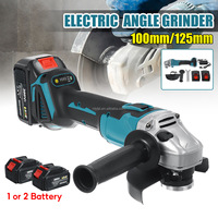 Meuleuse d'angle sans fil professionnelle industrielle 21V à vitesse variable 100/125mm, moteur sans balais, batterie 1.5AH, pour le meulage du métal (OEM/ODM, DIY)