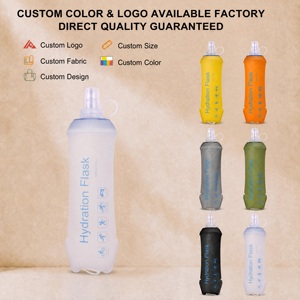Bolsa de Hidratación de Silicona Personalizada LUPU, Botella de Agua Plegable de 500 ml para Acampar y Hacer Senderismo al Aire Libre - Product Image 4