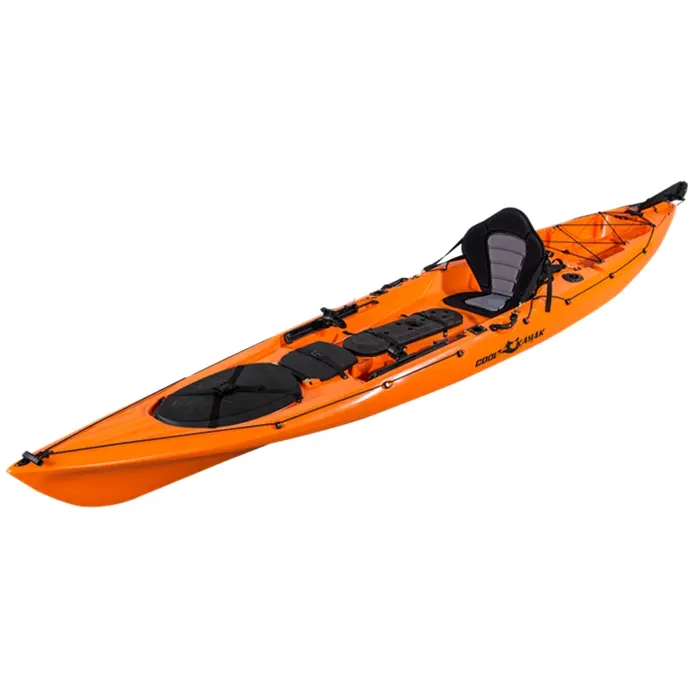 Factory Cheap Price Plastic Boat Transparent Canoe 2 Seater Double Kayak With Life Jacket