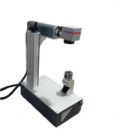 Machine de marquage laser à fibre portable mini 20W / Imprimante de gravure 3D pour métal, verre, bois, plastique
