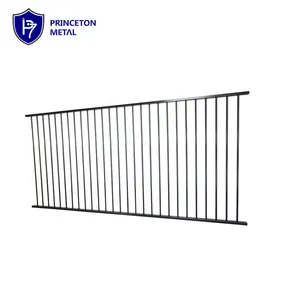 Factory supply high quality powder coated black welded aluminum pool fence panels