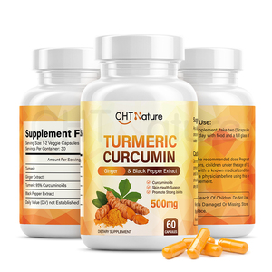 CHTNature özel etiket eklemleri destek takviyeleri zerdeçal özü zencefil <span class=keywords><strong>Curcumin</strong></span> kapsüller - Product Image 1