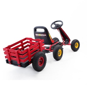Kart à pédales pour enfants, 4 roues, voiture de course, siège réglable, frein à main, kart à propulsion par les pieds pour enfants - Product Image 3