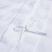 Ensemble de linge de lit coréen blanc 4 pièces 300 fils/cm² 100% coton Literie de luxe pour hôtel avec broderie pour mariage Utilisation à domicile