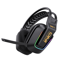 ONIKUMA GT828 para 5.4 USB Tipo-C, Auriculares para Juegos con Cable e Inalámbricos de Modo Dual, Cancelación de Ruido Ambiental, para Deportes y Viajes