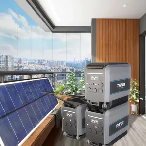 220V Smart All in One 200kwh battery sun hybrid inverter solar system with Lifepo4 battery 5kw pvt solar thermal hybrid panel
