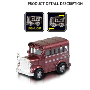 Giocattoli Jacko, Modellino in <span class=keywords><strong>Scala</strong></span> <span class=keywords><strong>1</strong></span>:36, <span class=keywords><strong>Auto</strong></span> in Metallo a Trazione Posteriore, Giocattolo Autobus Scolastico con Luci - Product Image 4