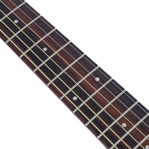 Système de guitare <span class=keywords><strong>DK6</strong></span> 6 cordes 22 frettes électrique avec micro piézo, corps en acajou, touche en palissandre, accastillage en os, noir mat - Product Image 3