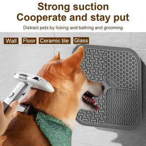 Silicone Lick Mat for Dogs and <b>Cats</b> Licking Pads Pet Slower <b>Feeder</b> Anxiety Relief Bathing Grooming Training Calming Mat - Product Image 2