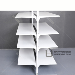 Equipo de tienda para montaje en pared Estantes <span class=keywords><strong>Foshan</strong></span> Estantes de almacén Accesorios Doble negro Estantes de supermercado al por mayor de madera - Product Image 2