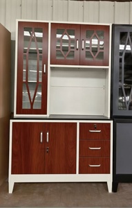 Mueble de Cocina Metálico Moderno, Armario de Cocina de Acero con Cajón, Lemari <span class=keywords><strong>Baja</strong></span>, Resistente y Duradero - Product Image 4