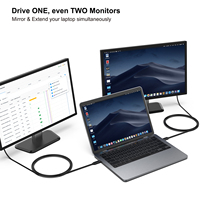 Anpassen von USB C auf VGA 1,8 Meter vergoldetes Kabel DC-Ausgang Thunderbolt 3/4 Kompatibel für Laptop-Verwendung Brand neu