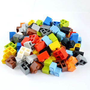 Giáo dục số 2357 phụ kiện góc dày tự làm 2 + 1 lắp ráp ABS hạt nhỏ 2x2 trẻ em xây dựng khối gạch Đồ chơi bộ phận - Product Image 3