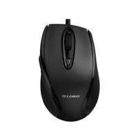 Mouse optik berkabel 3D perangkat keras komputer harga murah untuk tetikus PC komputer