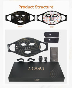 Rotlichttherapie Photonen-Therapie Handgehaltene Silikon-LED-Gesichtsmaske mit Individuellem Logo für Lippen- und Gesichtsschönheit - Product Image 2