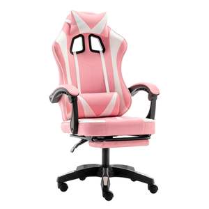 Hochwertige rosa Gaming Stuhl <span class=keywords><strong>Massage</strong></span> faltbare Eigenschaften Liegende niedrige billige Nylon basis PC Bürostuhl Mädchen Beliebte <span class=keywords><strong>Pakistan</strong></span> - Product Image 1